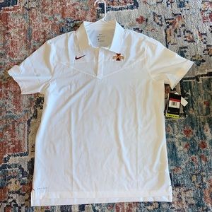 NIKE SIZE L DRI-FIT POLO IOWA STATE